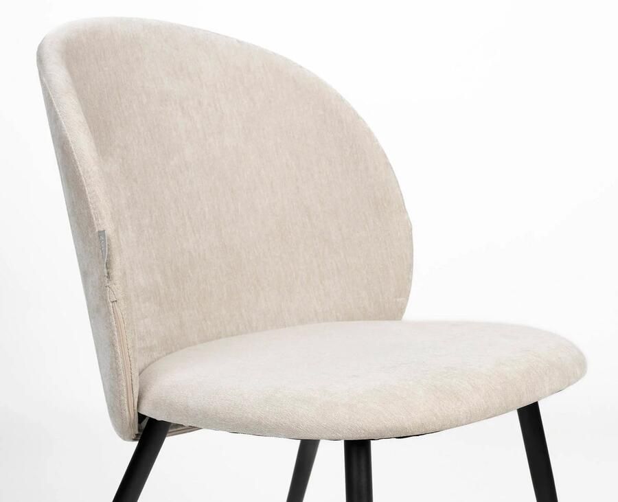 Zuiver Cozy Eetkamerstoelen Beige Set van 2 - Foto 2