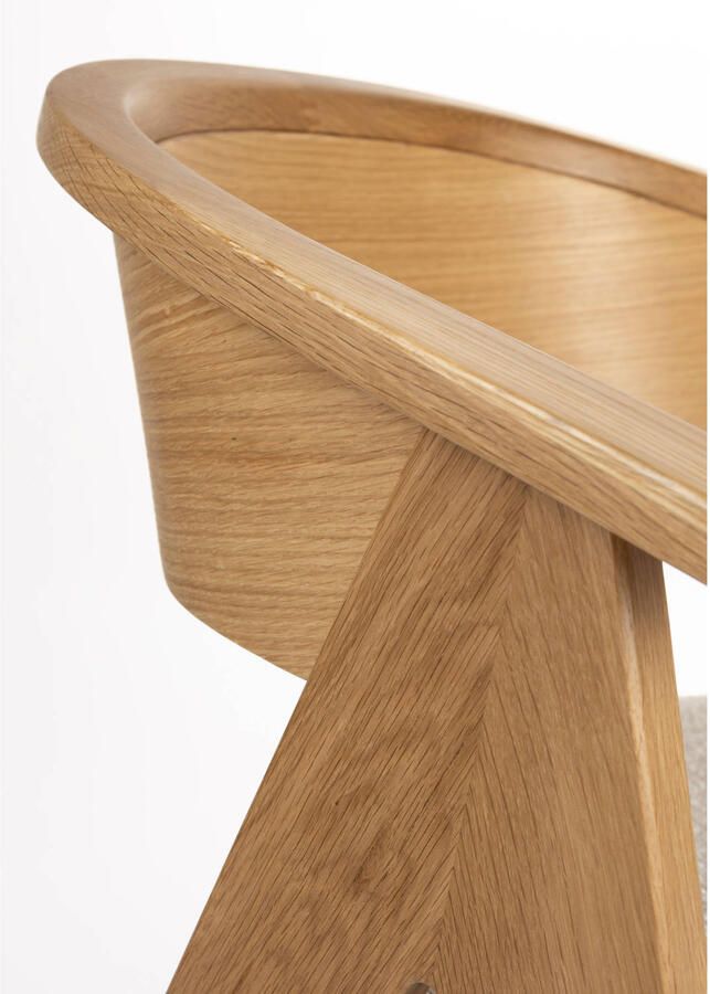 Zuiver | Eetkamerstoel Ndsm Natural | Zitmeubels eetkamer | Armstoel - Foto 3