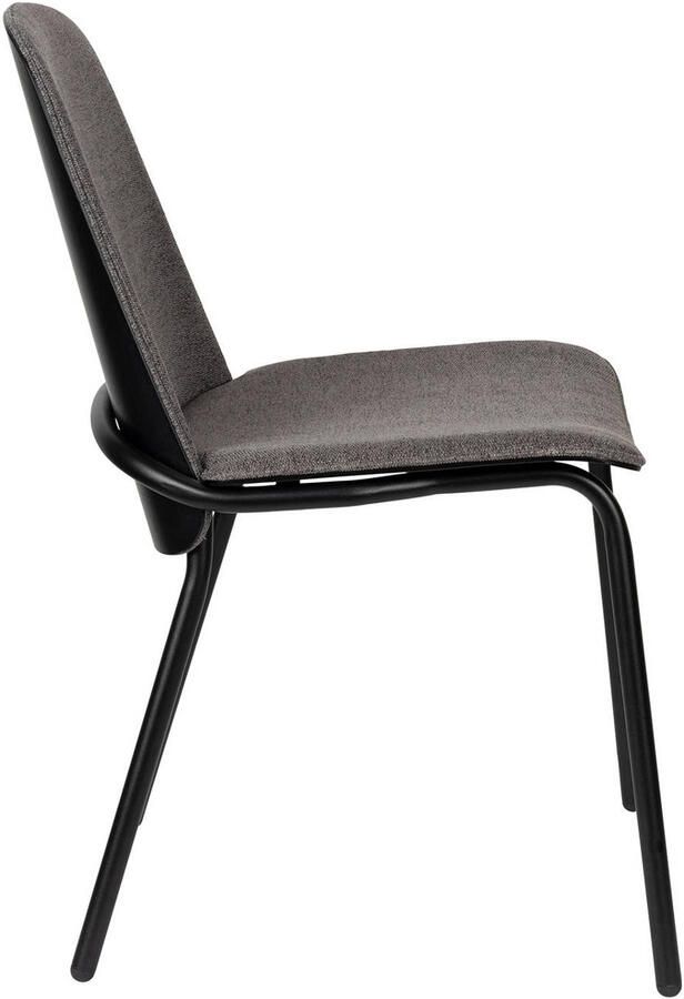 Zuiver Clip Eetkamerstoel Zwart Grijs Set van 2 - Foto 4