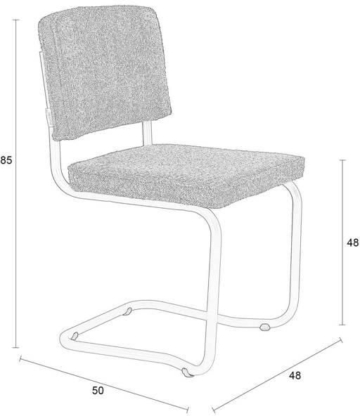 Zuiver | Eetkamerstoel Ridge Kink Soft Terra | Eetkamerstoelen | Eetkamerstoel - Foto 2