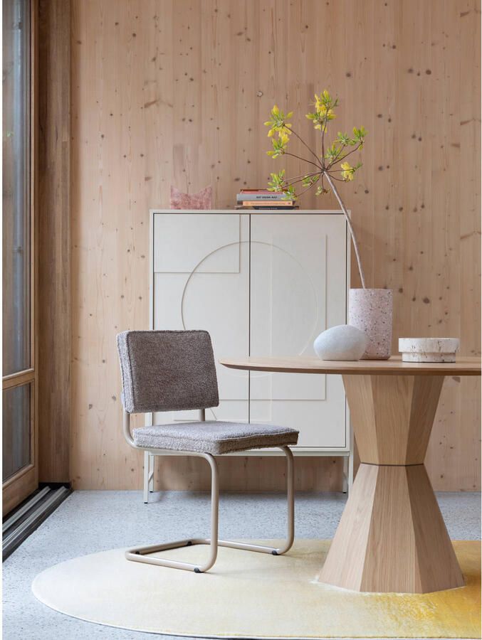 Zuiver | Eetkamerstoel Ridge Soft Beige | Eetkamerstoelen | Eetkamerstoel - Foto 2