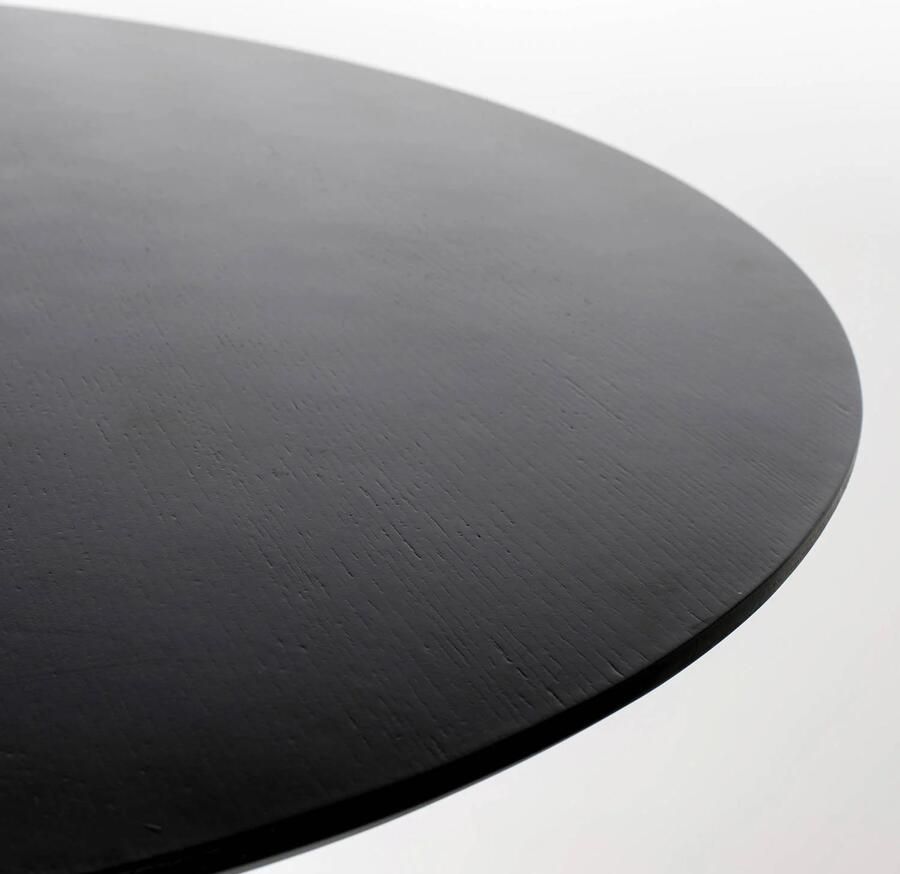 Zuiver Ronde Eettafel Pilar Essenhout 100cm Zwart - Foto 4