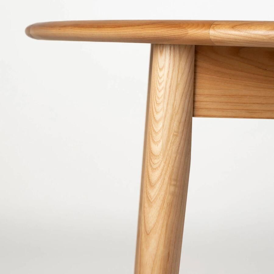 Zuiver Uitschuifbare Ronde Eettafel Twist Eiken 120-160 x 120cm Naturel