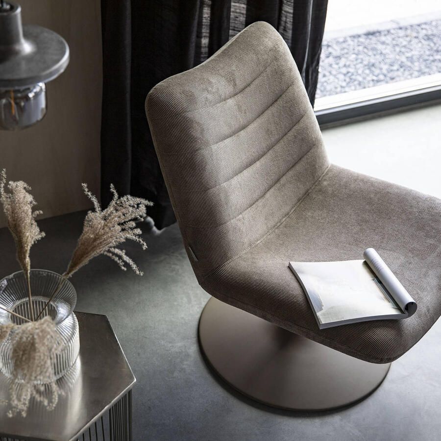 Zuiver | Draaifauteuil Bubba Beige | Zitmeubels woonkamer | Draaifauteuil