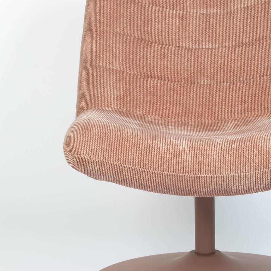 Zuiver | Draaifauteuil Bubba Pink | Zitmeubels woonkamer | Draaifauteuil - Foto 2