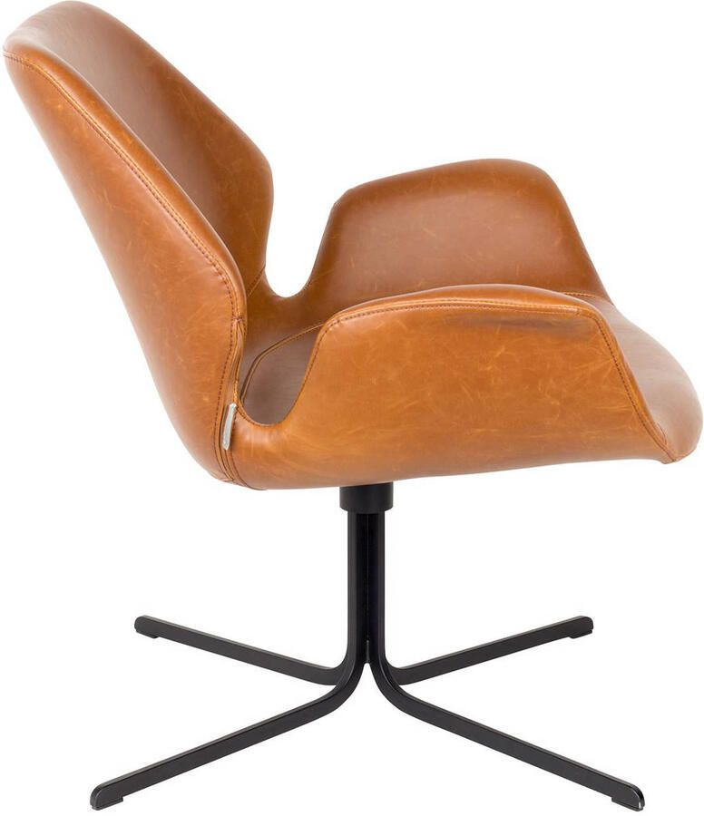 Zuiver | Fauteuil Nikki All Brown | Zitmeubels woonkamer | Draaifauteuil - Foto 2