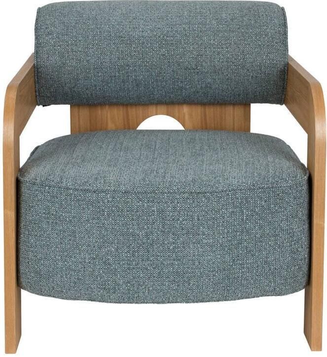 Zuiver Fauteuil Oolong Bouclé en eikenhout Ocean Blue - Foto 3