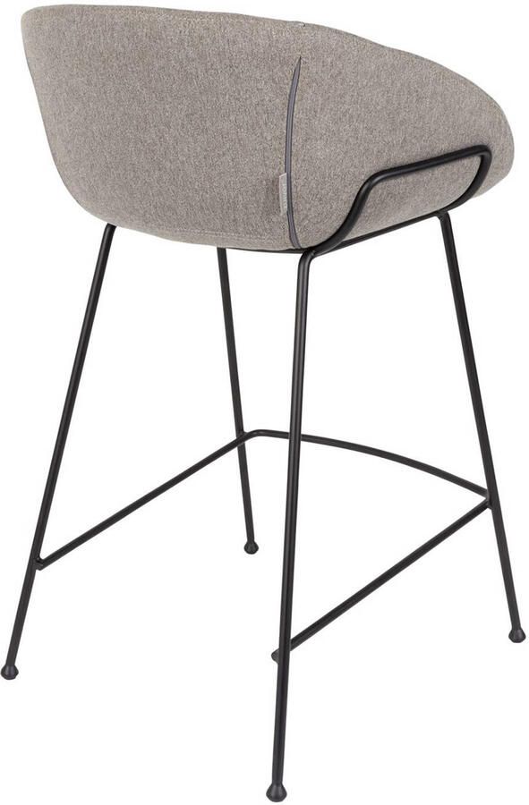 Zuiver Feston Fab Barkruk 65 cm Grijs Set van 2 - Foto 3