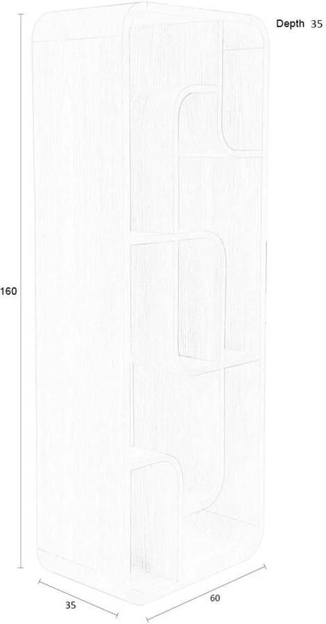 Zuiver | Kast Seven Natural Oak | Woonkamer meubels | Kast