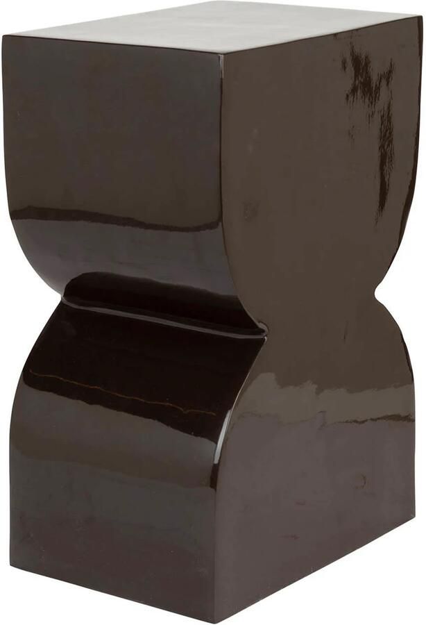Zuiver Cones Krukje| Bijzettafeltje Shiny Brown Bruin