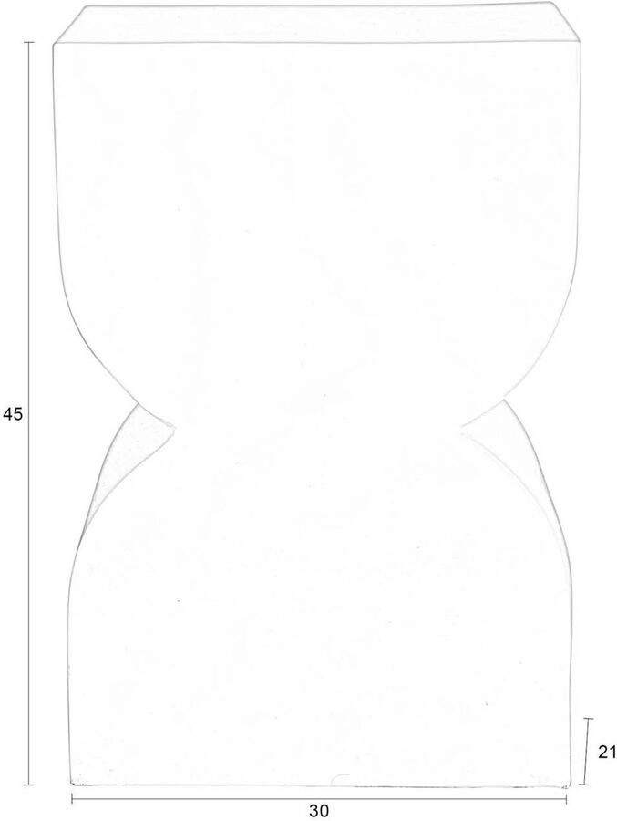 Zuiver | Krukje Cones Shiny Silver | Woonkamertafels | Bijzettafel