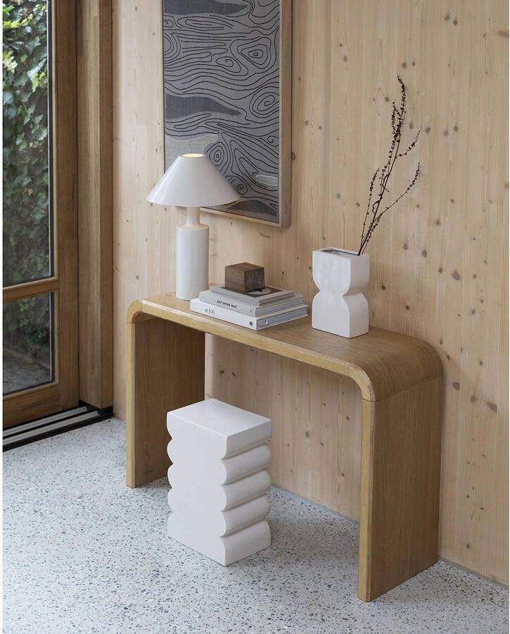 Zuiver | Krukje Curves Shiny Beige | Woonkamertafels | Bijzettafel - Foto 2