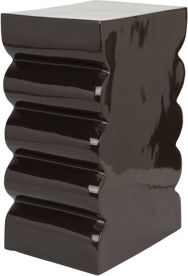 Zuiver Curves Krukje| Bijzettafeltje Shiny Brown Bruin