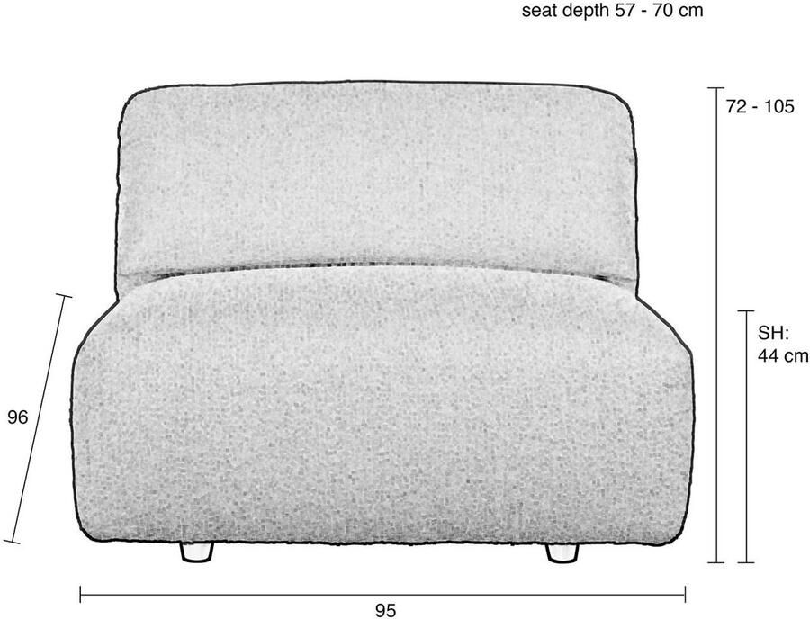 Zuiver Loveseat Wings Bouclé - Foto 4