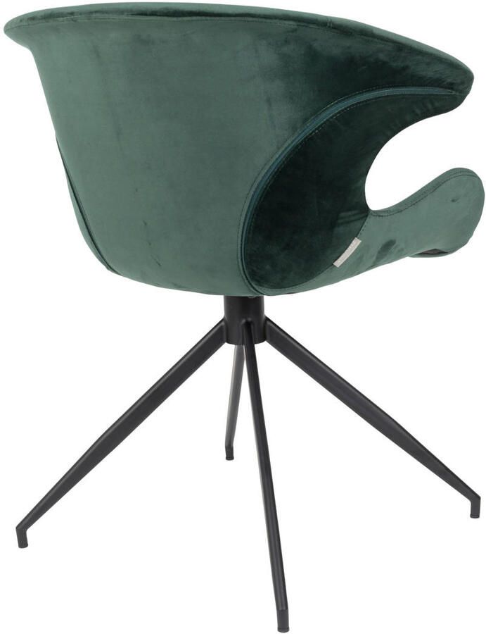 Zuiver Mia Eetkamerstoelen met armleuning Groen Set van 2 - Foto 2