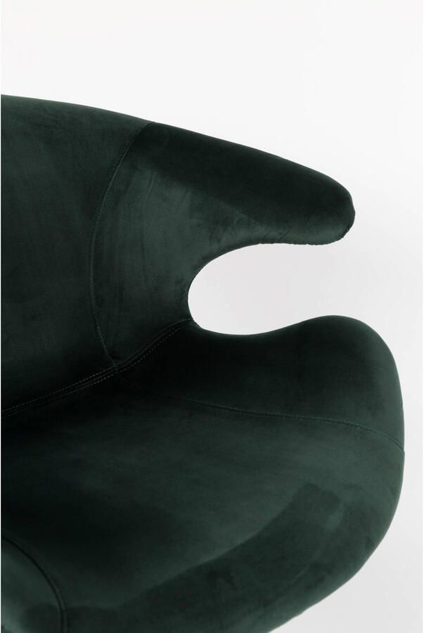 Zuiver Mia Eetkamerstoelen met armleuning Groen Set van 2