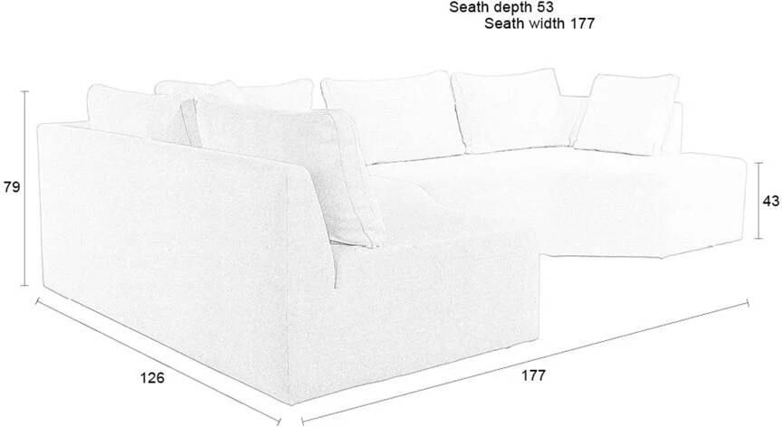 Zuiver | Bank Prosper Links Cappuccino | Zitmeubels woonkamer | HoekbankModulaire banken