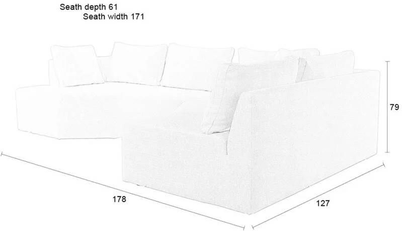 Zuiver | Bank Prosper Rechts Cappuccino | Zitmeubels woonkamer | HoekbankModulaire banken - Foto 2