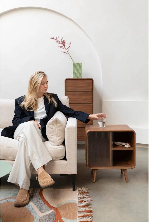 Zuiver | Bijzettafel Bed Stand Rise Walnut | Woonkamertafels | Bijzettafel - Foto 2