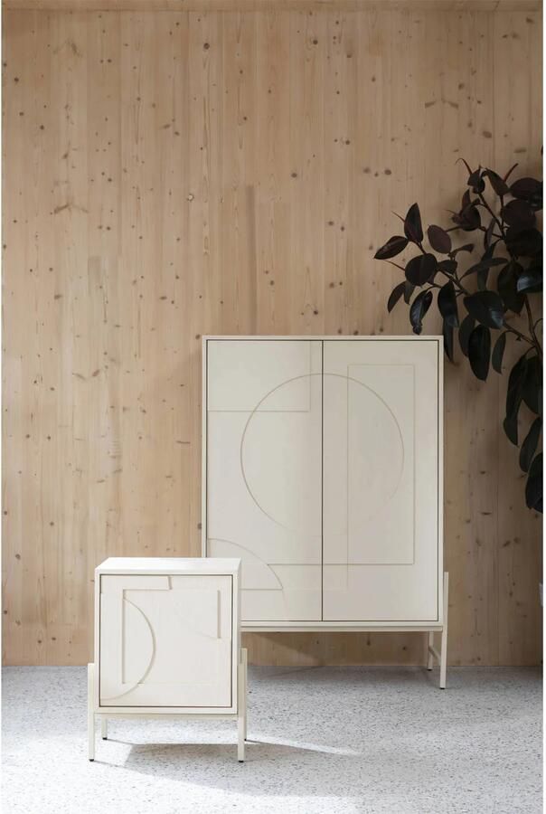 Zuiver Nachtkastje Faces Eikenhout 45 x 35cm Beige - Foto 4