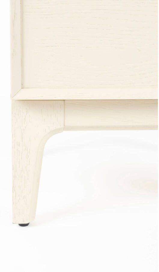 Zuiver Bijzettafel Nachtkastje June Eiken Met 2 laden Beige Vierkant - Foto 4