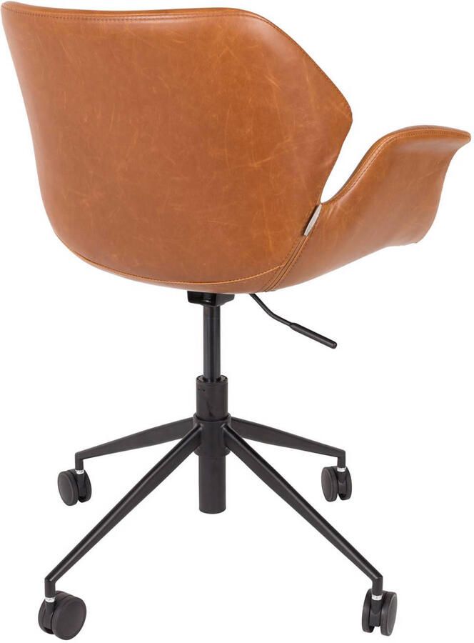 Zuiver | Bureaustoel Nikki All Brown | Zitmeubels woonkamer | Bureaustoel