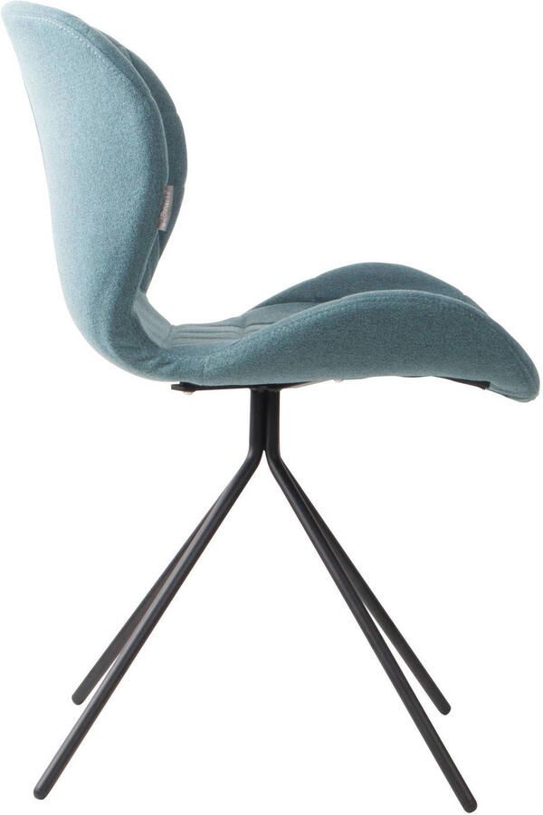 Zuiver OMG Eetkamerstoelen Blauw Set van 2 - Foto 2
