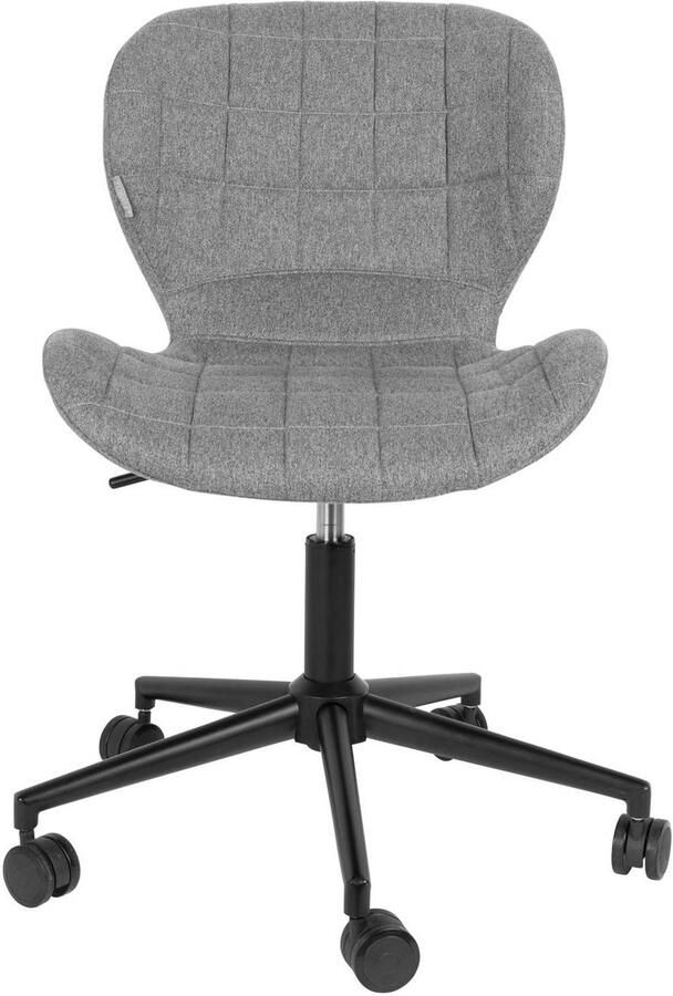 Zuiver | Bureaustoel OMG Black Grey | Zitmeubels woonkamer | Bureaustoel - Foto 5
