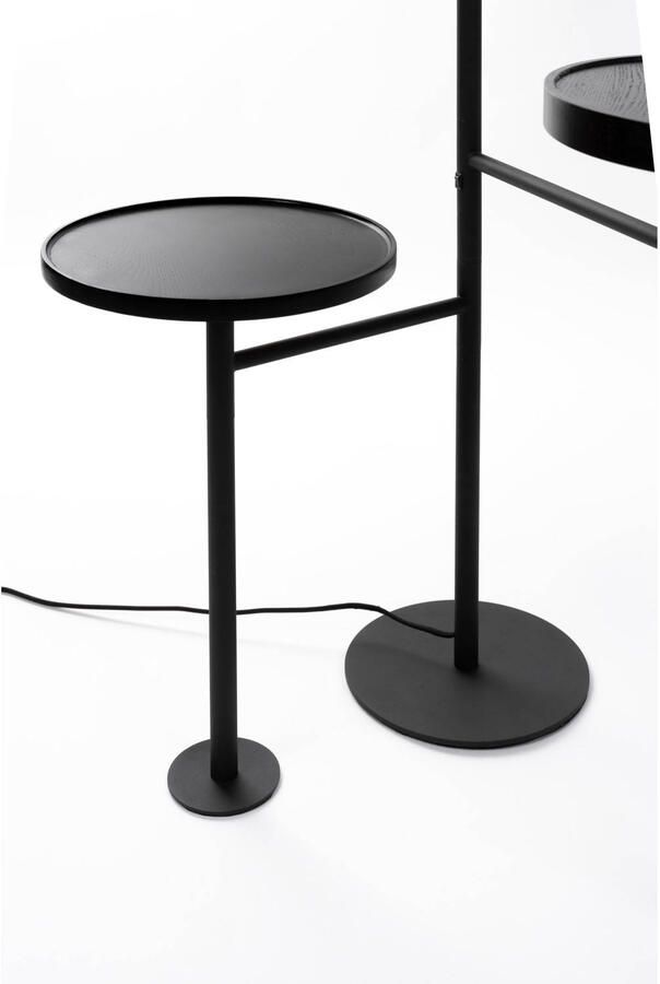 Zuiver Orion vloerlamp staande lamp met bijzettafel Zwart - Foto 3