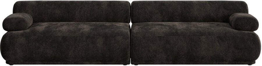 Zuiver 3-zits Bank Rembrandt 316cm Ribstof Bruin