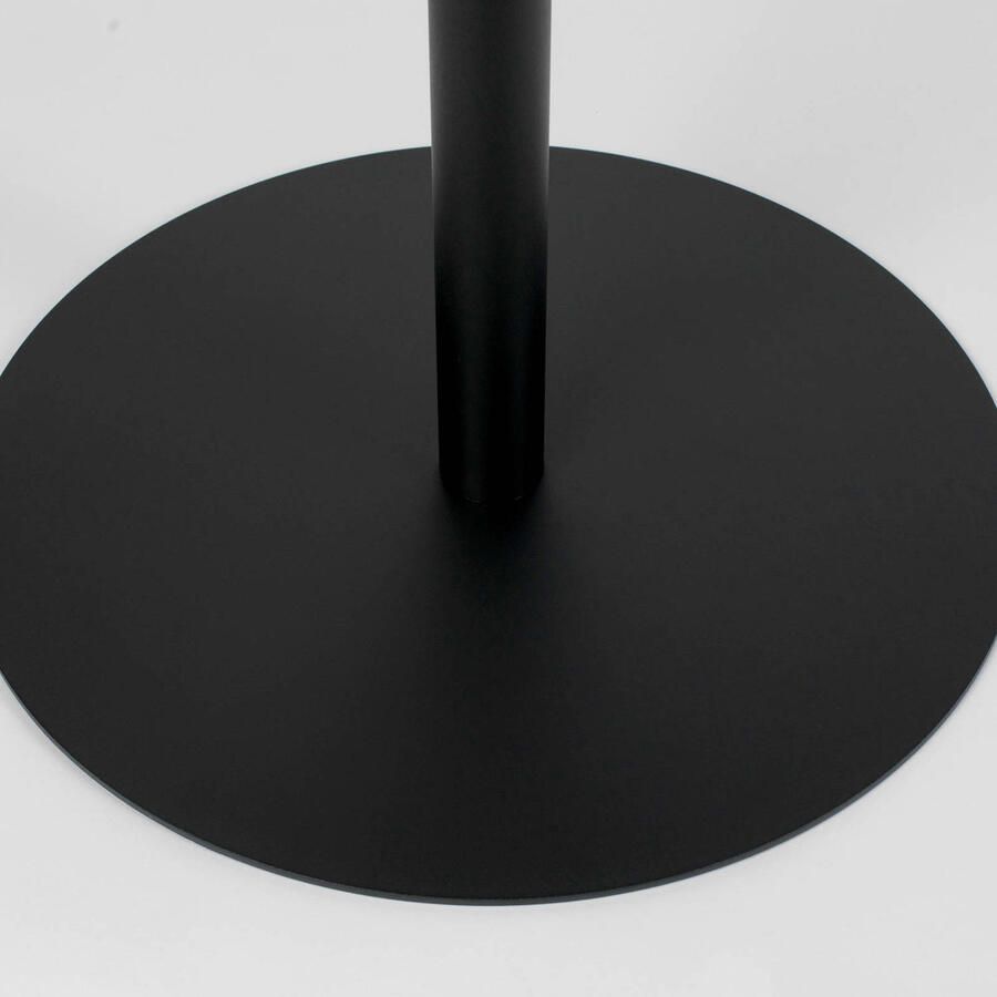 Zuiver Snow Ronde Bistrotafel Ø57x75 Cm Zwart Gepoedercoat Metaal