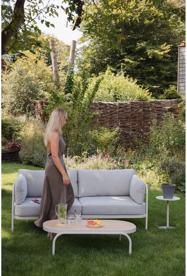 Zuiver Outdoor Ovale Salontafel Vista 110 x 62cm Beige Ovaal - Foto 2