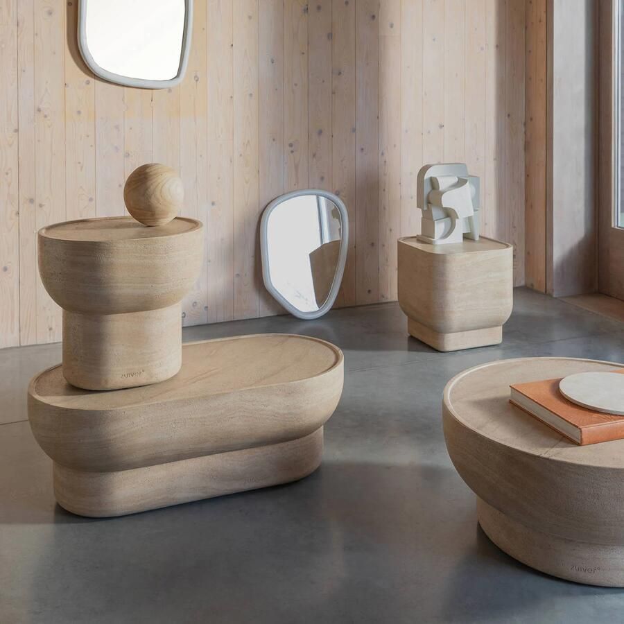 Zuiver Ovale Salontafel Noble Travertinlook 100 x 50cm Beige Ovaal - Foto 2