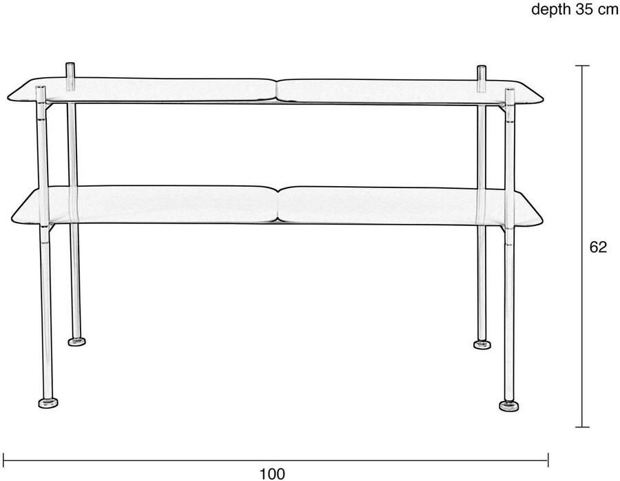 Zuiver River Kast L Ocean Blue