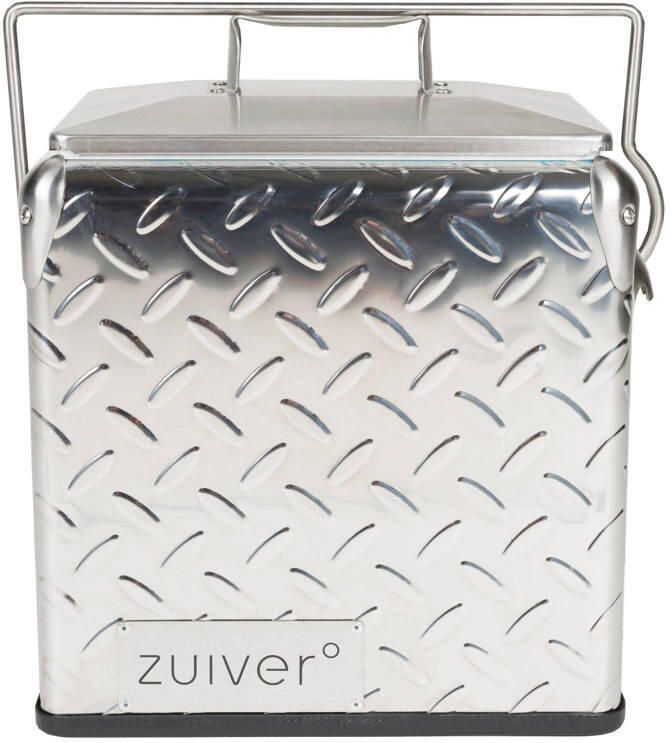 Zuiver stalen koelbox 15 liter 32x24x35 5 cm zilver