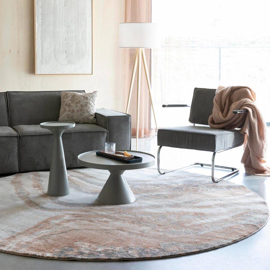Zuiver | Vloerkleed SolarØ200 Grey terra | Woonaccessoires | Vloerkleed