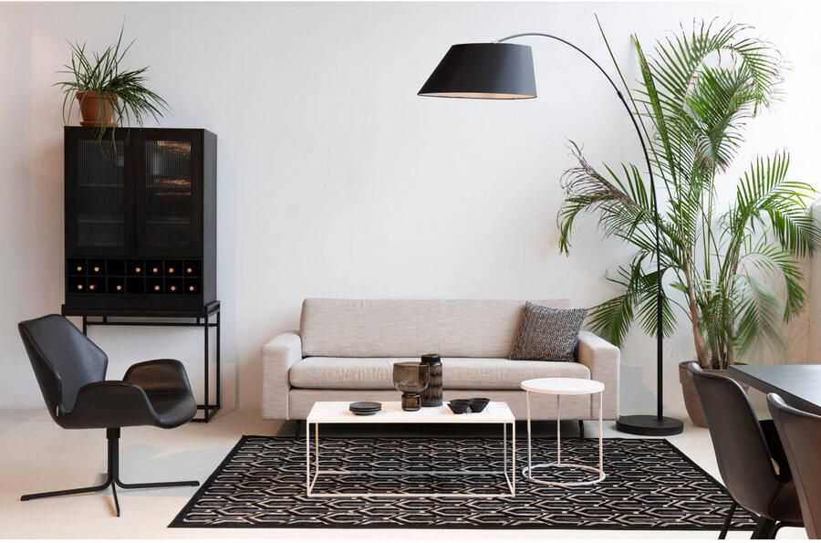 Zuiver Arc Vloerlamp Zwart - Foto 3