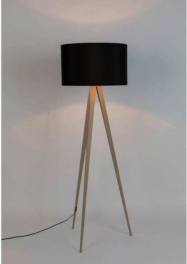 Zuiver | Vloerlamp Tripod Wood Black | Woonaccessoires | Vloerlamp - Foto 2