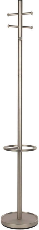 Zuiver Kapstok Wednesday Met 6 haken en parapluhouder Zilver