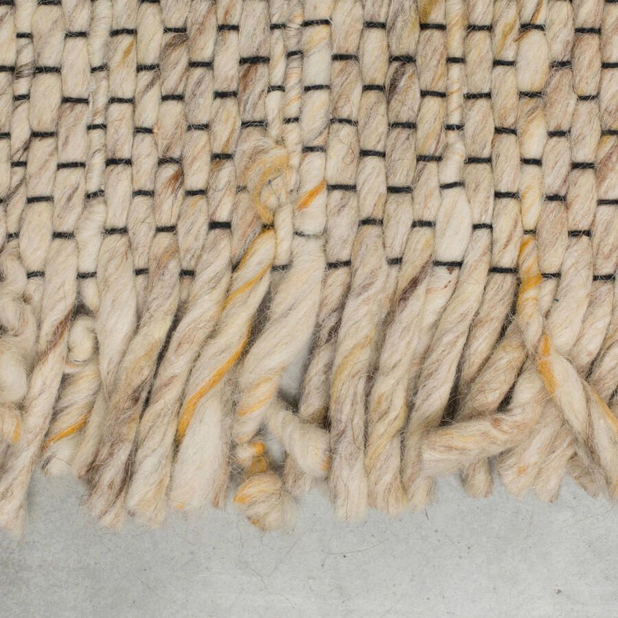 Zuiver | Vloerkleed Frills 170x240 Beige yellow | Woonaccessoires | Vloerkleed - Foto 3