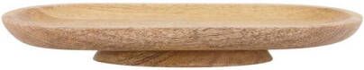 Zusss Ovalen Stylingsbord Hout 30x15x4Cm