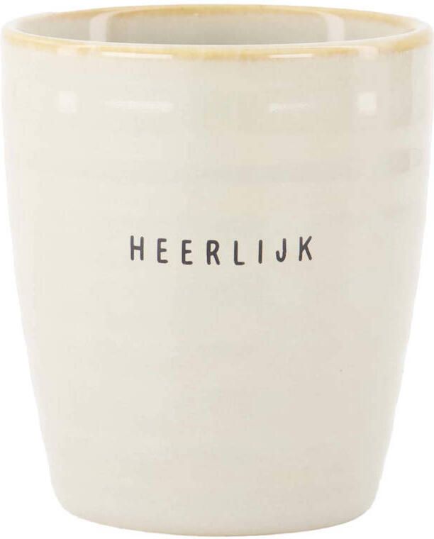 Zusss koffiekopje Heerlijk (Ø7 5 cm)