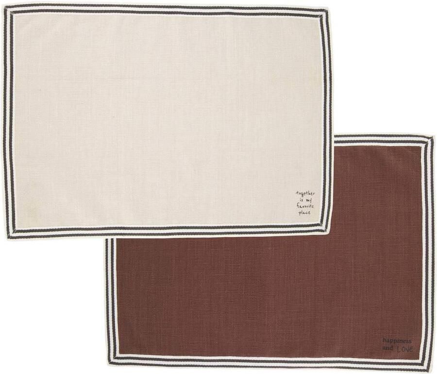 Zusss placemat dubbelzijdig (set van 2)