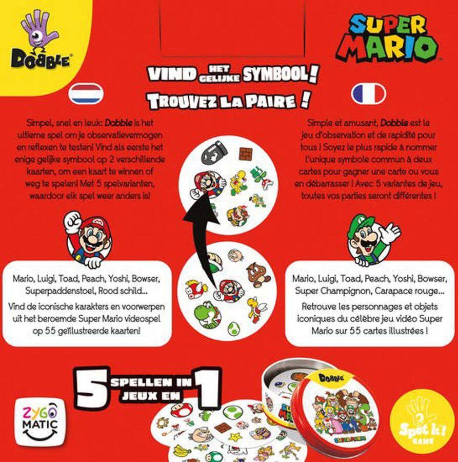 Zygomatic Board Game Studio Zygomatic Dobble Super Mario kaartspel - Foto 3