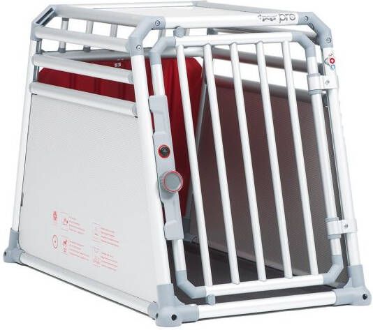 4Pets Pro 2 Autobench Hond L Zilvergrijs 66x54 5x93 5 cm