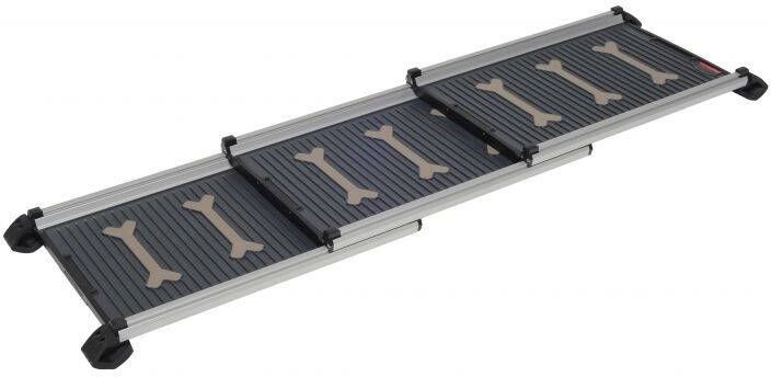 4Pets Proline Easy-steps Loopplank Hond Uitschuifbaar Zwart 160 x 42 cm