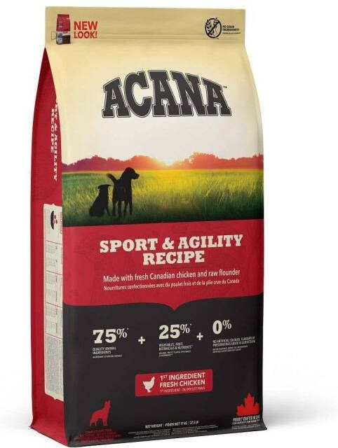 Acana Dog recipe Sport & Agility Hondenvoer Gevogelte 17 kg