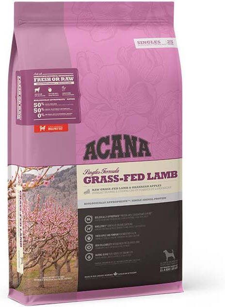 Acana Singles Grass-Fed Hondenvoer Lam 11 4 kg