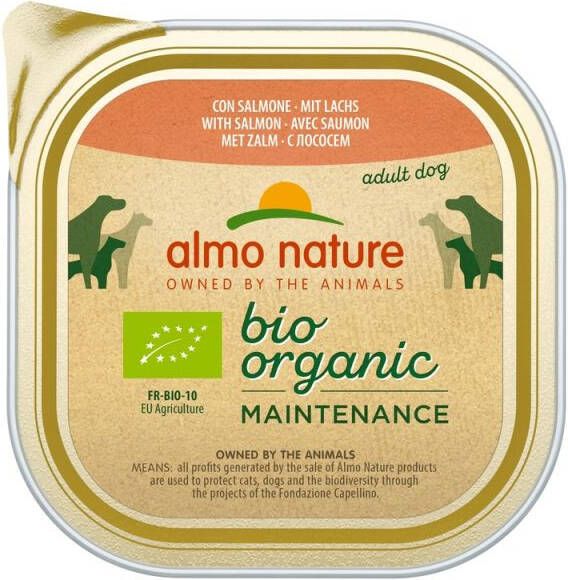 Almo Adult Bio Organic Maintenance Hondenvoer Zalm 300 gram