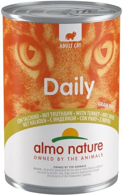 Almo Daily Kattenvoer Kalkoen 400 gram